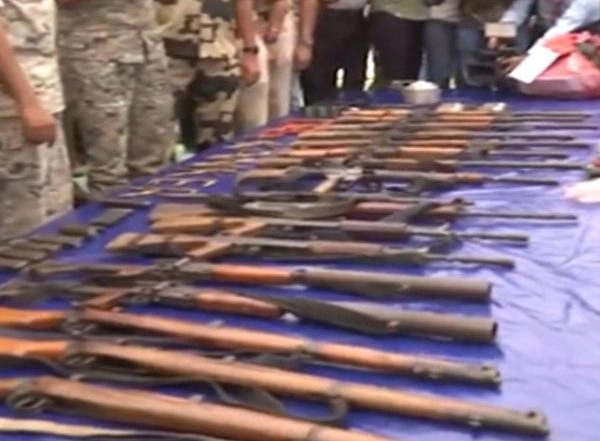 India News | Kanker Naxal Encounter: Huge Quantities of Arms and Ammunition Recovered
