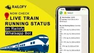 Business News | RAILOFY Launches Hassle-Free Train Live Running Status on WhatsApp
