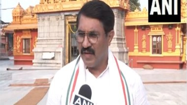 India News | Dakshina Kannada Congress Candidate Visits Sri Gokarnanatha Kshetra Temple in Mangaluru