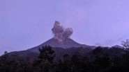 World News | Over 11000 People Evacuated as Volcano Erupts in Northern Indonesia, Air Travel Disrupted in Region