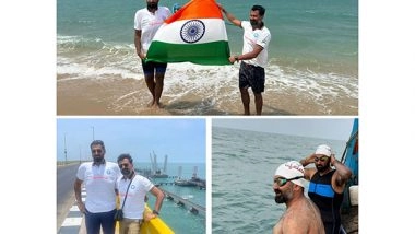 Business News | Lifelong Online Backed Historical Ram Setu Swim Expedition 2024 Successfully Concluded, Bridging Lands and Hearts Across the Palk Strait