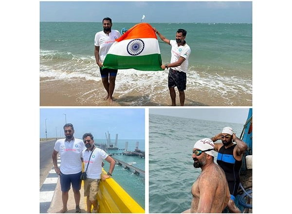 Business News | Lifelong Online Backed Historical Ram Setu Swim Expedition 2024 Successfully Concluded, Bridging Lands and Hearts Across the Palk Strait