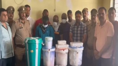 India News | Op Prahar: 4 African Descent Individuals Arrested for Running MDMA Lab in Noida, 150 Crore Worth Drugs Seized