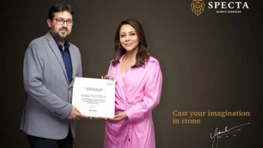 Business News | Specta Quartz Ropes in Gauri Khan as Brand Ambassador to Transform the Luxury Interiors Market