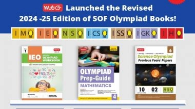 Business News | The Wait is Over, MTG Launched the Revised 2024 -25 Edition of All SOF Olympiad Books