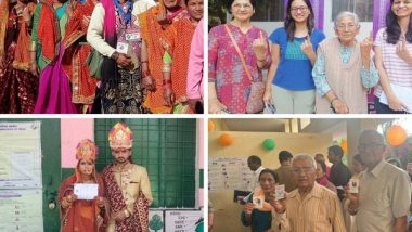 India News | From Newly-wed Couples to Three-generation of a Family Cast Their Votes in 1st Phase of Lok Sabha Polls