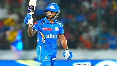 Sports News | MI's Tilak Varma Gives His Gloves to Two Budding Cricketers, Evokes Smile