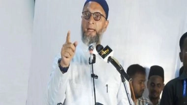 India News | It Was Done to Weaken Peace of Hyderabad: Owaisi Attacks BJP over Madhavi Latha's Arrow Gesture
