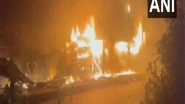 India News | West Bengal: Fire Breaks out at Supermarket in Haldia, Several Shops Destroyed