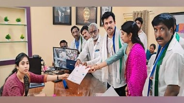 India News | YSRCP Candidate KK Raju Files Nomination Papers in Visakhapatnam