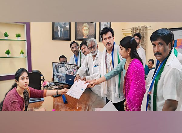 India News | YSRCP Candidate KK Raju Files Nomination Papers in Visakhapatnam