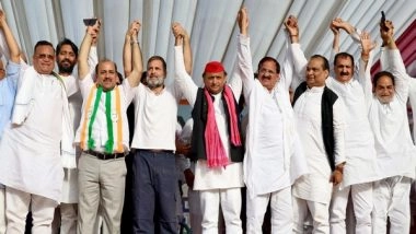 India News | Lok Sabha Elections 2024: Akhilesh, Rahul Address First Joint Rally in UP, Promise to Scrap Agniveer Scheme