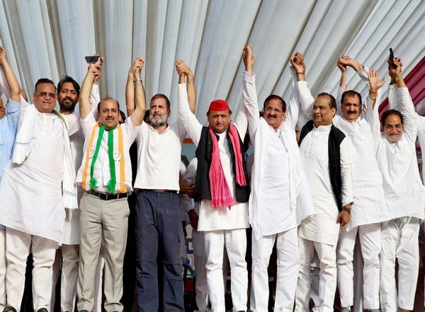 India News | Lok Sabha Elections 2024: Akhilesh, Rahul Address First Joint Rally in UP, Promise to Scrap Agniveer Scheme
