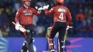 Sports News | IPL 2024: Head-Abhishek Carnage Powers SRH to 266/7 Against DC