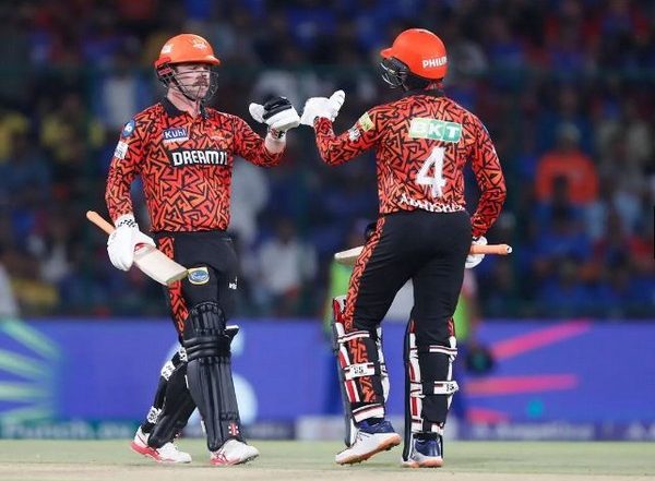 Sports News | IPL 2024: Head-Abhishek Carnage Powers SRH to 266/7 Against DC