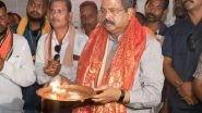 India News | Odisha: Dharmendra Pradhan Offers Prayers at Maa Dakhinakali Temple in His Sambalpur Parliamentary Constituency