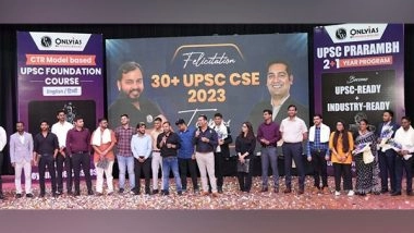 Business News | PW OnlyIAS Remarkable Accomplishment in UPSC CSE Results;  Over 300 Students Qualify the Exam