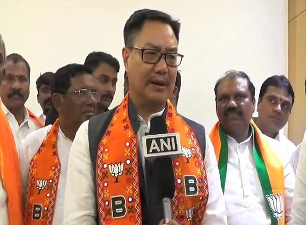 India News | Congress to Be in 'minus' in Lok Sabha Polls in Telangana: Union Minister Kiren Rijiju
