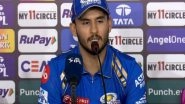 Sports News | We Need to Win All Our Games from Here: MI's Nehal After Conceding 9-wicket Loss Vs RR