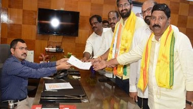 India News | Nara Lokesh's Co-brother Files Nomination for Visakhapatnam LS Seat Under TDP Alliance