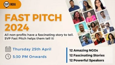 Business News | SVP India Announces Third Season of Fast Pitch, a Virtual Fundraising Event for NGOs