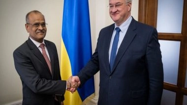 World News | Indian Envoy Harish Jain Meets Ukrainian Dy Foreign Minister Andrii Sybiha