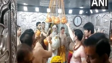 India News | MP: Following Tradition Galantika Tied for Continuous Jalabhishek of Lord Mahakal at Mahakaleshwar Temple in Ujjain
