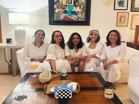 Soni Razdan Shares Photos from Her White-themed Gathering with Friends
