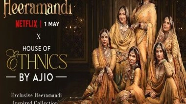 Entertainment News | AJIO Unveils Exclusive Ethnic Collection Inspired by Sanjay Leela Bhansali's 'Heeramandi: The Diamond Bazaar'