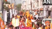 India News | Lok Sabha Polls: BJP's Kangana Ranaut Holds Roadshow in Rajasthan's Barmer
