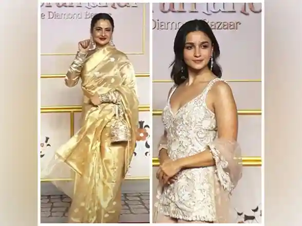 Celebrities Rekha, Alia Bhatt, and Vicky Kaushal Grace Premiere of Bhansali’s ‘Heeramandi’