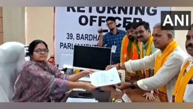 India News | West Bengal: BJP Leader Dilip Ghosh Files Nomination Papers for LS Polls