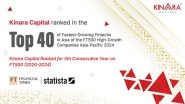 Business News | Kinara Capital Ranked on FT500 List of 'Top 500 High-growth Companies in Asia-Pac' for the 5th Consecutive Year
