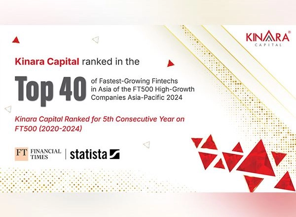 Business News | Kinara Capital Ranked on FT500 List of 'Top 500 High-growth Companies in Asia-Pac' for the 5th Consecutive Year