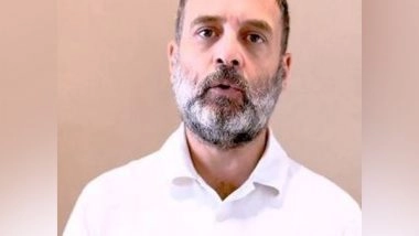 India News | Rahul Gandhi Appeals to Vote for 'hand' Symbol to Form 'hindustaniyon Ki Sarkar'