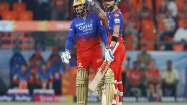 Sports News | IPL 2024: Kohli's Resilient Fifty, Patidar's Firework Propel RCB to 206/7 Against SRH