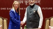 World News | PM Modi Speaks with Italian Prime Minister Meloni over Phone, Thanks Her for Invite to G7 Summit Outreach Sessions