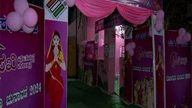 India News | Karnataka: Pink Booth Set Up in Bangalore Rural Constituency for Second Phase of LS Polls to Be Held Today