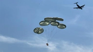 India News | IAF's C-17 Aircraft Airdrops Indigenously Built Platform Successfully