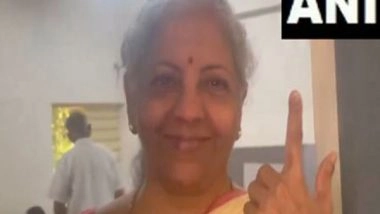 India News | Lok Sabha Polls: Union Minister Nirmala Sitharaman Casts Vote in Bengaluru