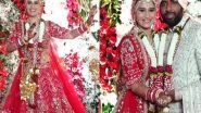 Entertainment News | Arti Singh Dazzles in Red Lehenga, Ties Knot with Dipak Chauhan in Fairy-tale Ceremony