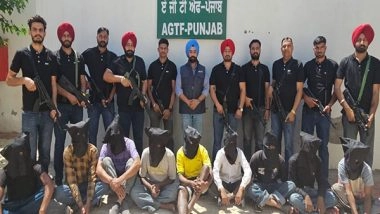 India News | Punjab Police Arrest 11 Members of Gangster Charanjit Singh Gang, Recover Huge Cache of Ammunition