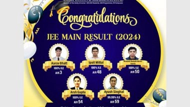 Business News | Amity Institute For Competitive Examinations (AICE) Celebrates Outstanding Performance in JEE Main 2024