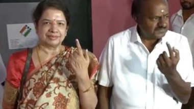 India News | HD Kumaraswamy Levels Coupons for Vote Charge Against Congress After Casting His Franchise