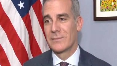 World News | US Envoy Garcetti Stresses Peaceful Expression Amid Protests, Ensures Safety for Indian Students in America