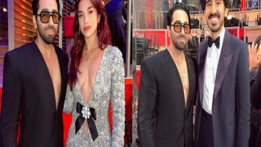 Entertainment News | Ayushmann Khurrana Poses with Dua Lipa, Dev Patel at TIME100 Gala