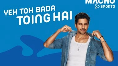 Business News | Macho Sporto Introduces Bollywood Youth Icon Sidharth Malhotra as Its New Brand Ambassador with a New Campaign