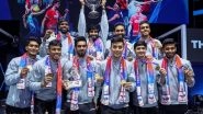 Sports News | Indian Men's Team Aim to Defend Thomas Cup Crown; Young Women's Contingent Will Compete to Script History in Uber Cup