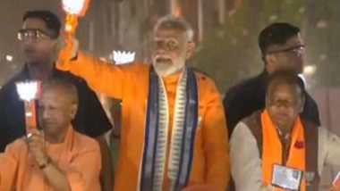 India News | PM Modi Holds Roadshow in Uttar Pradesh's Bareilly