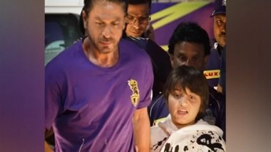 Entertainment News | SRK Attended KKR Vs PBKS Match with Son AbRam